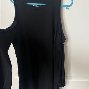 LOFT Elegant Black cold shoulder Top